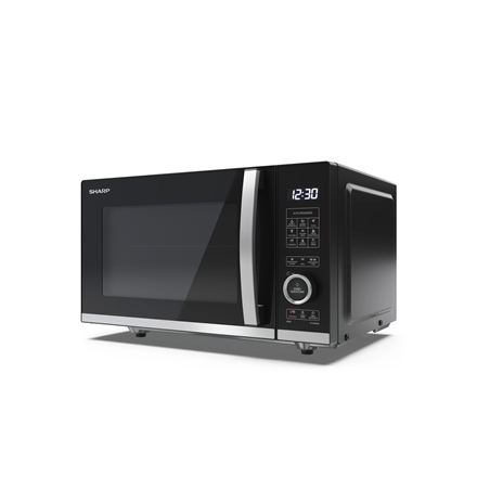Mikrobangų krosnelė Sharp | Microwave Oven with Grilis | YC-QG204AE-B | Free standing | 20 L | 800 W | Grilis | Juodas