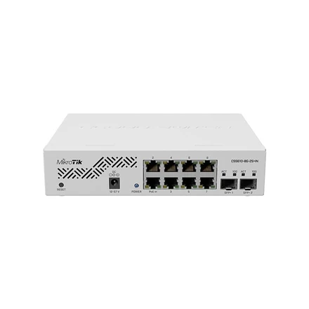 MikroTik | Debesis Maršrutizatorius Switch | CSS610-8G-2S+IN | Tvarkomas žiniatinklis | Montuojamas ant stovo | Gigabit Ethernet (vario) jungtys kiekis 8 | SFP+ jungtys kiekis 2