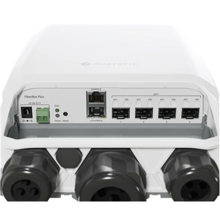 Maršrutizatorius „MikroTik CRS305-1G-4S+OUT FiberBox Plus“ | „MikroTik“ | „FiberBox Plus“ | CRS305-1G-4S+OUT | Gigabito eterneto (varinis) jungčių kiekis: 1 | SFP jungčių kiekis: 4