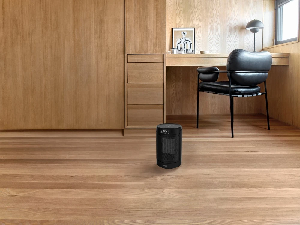 Keraminis šildytuvas Mill FH1500BLACK | 1500 W | tinka patalpoms iki 20 m² | juodos spalvos aprašymas - Prekės nuotrauka