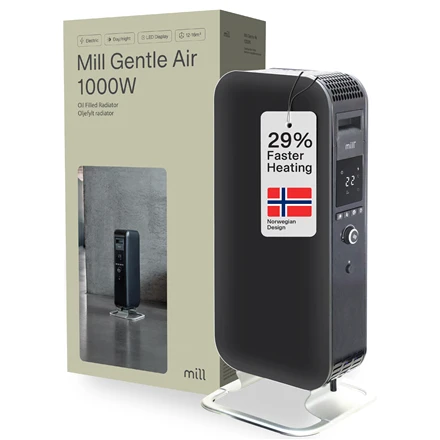 Tepalinis šildytuvas Mill AB-H1000DN, 1000 W, Juodas