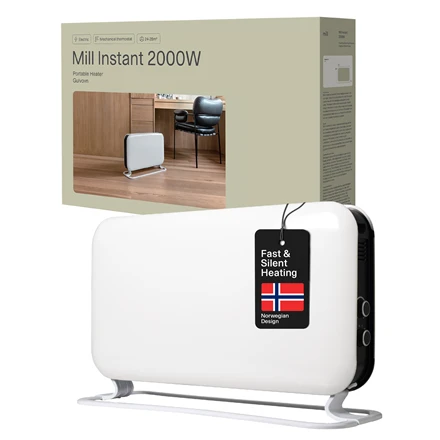 Mill Malūnas | Šildytuvas | SG2000MEC | Konvekcinis šildytuvas | 2000 W | Galios lygių skaičius 3 | Tinka kambariams iki 5-20 m² | Baltas | N/A