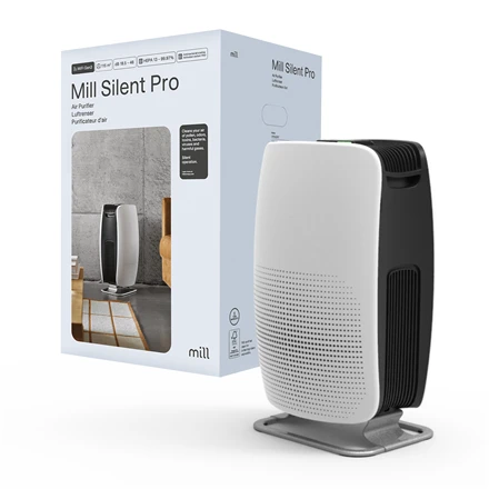 Mill | Silent Pro Oro valytuvas | APSILENT | Tinka kambariams iki 115 m² | 68.3 m³ | Baltas/Juodas