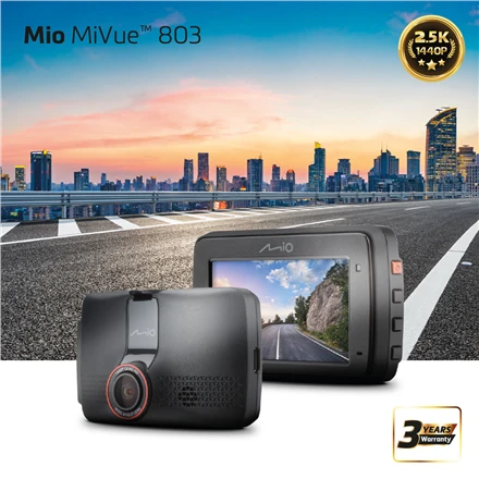 Vaizdo registratorius Mio MiVue 803, 2.5K 1440P, Wi-Fi, GPS