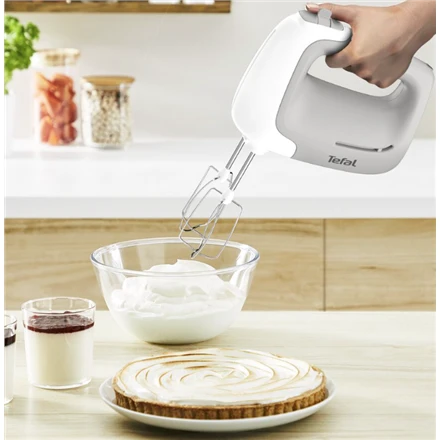 Plakiklis TEFAL | Hand Mixer | HT450B38 | Hand Mixer | 450 W | Greičių skaičius 5 | Turbo mode | Baltas