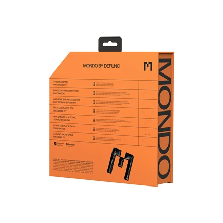 Mondo by Defunc ausinės, Juodos