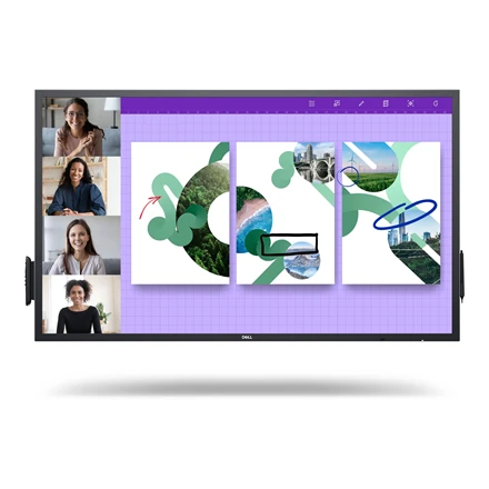 Monitorius Dell | P5524QT | 55 " | IPS | 4K UHD | 16:9 | 60 Hz | 9 ms | Jutiklinis ekranas | 3840 x 2160 pikselių | 350 cd/m² | HDMI jungtys quantity 3 | Juodas | Garantija 36 mėn.