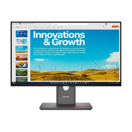 Monitorius Lenovo | ThinkVision P24QD-40 | 23.8 " | IPS | 16:9 | 120 Hz | 6 ms | 2560 x 1440 pikselių | 300 cd/m² | HDMI jungtys quantity 1 | Eclipse Juodas | Garantija 36 mėn.