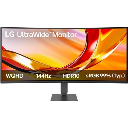 Monitorius LG 34U620B-B UltraWide | 34 " | VA | WQHD | 21:9 | 144 Hz | 5 ms | 3440 x 1440 pikselių | 300 cd/m² | HDMI jungtys quantity 2