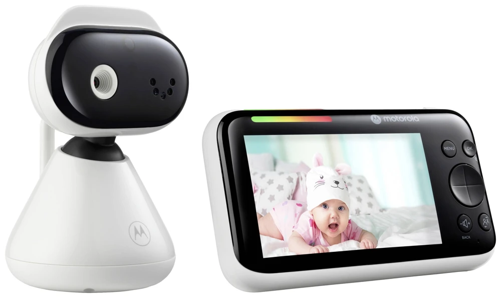 Mobili auklė Motorola PIP1500 Connect, baltos spalvos (kamera + stebėjimo monitorius)