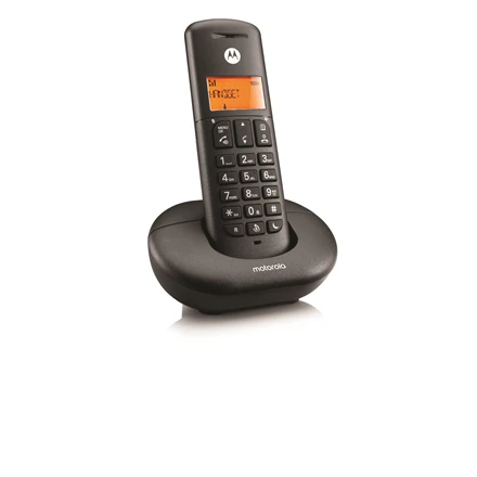 Motorola Wireless Landline Phone | E201 | Built-in display | Juodas