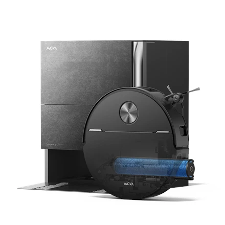 MOVA Z70 Ultra Roller Complete | Robotic Vacuum Cleaner | Wet&Dry | 6400 mAh | Dust capacity 4 L | 36000 Pa | Stone Juodas