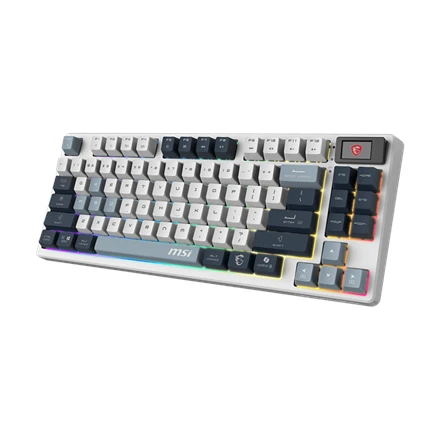 MSI FORGE GK600 TKL WIRELESS SKY | Klaviatūra žaidimams | Wireless | Bluetooth | US | Mechaninė Linear