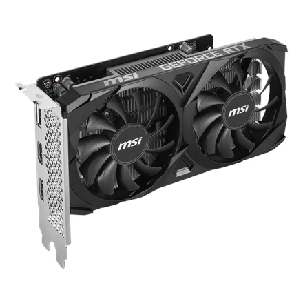 Vaizdo plokštė MSI NVIDIA GeForce RTX 3050 Ventus 2X E OC, 6 GB GDDR6, 96 bit, PCIE 4.0 16x, Dual Slot Fansink