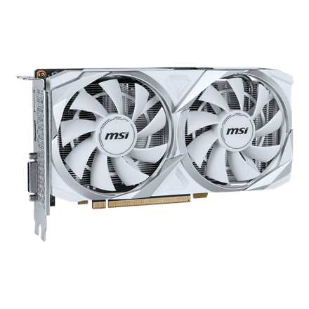 Vaizdo plokštė MSI NVIDIA GeForce RTX 3050, 8 GB, GDDR6, 128 bit, Balta