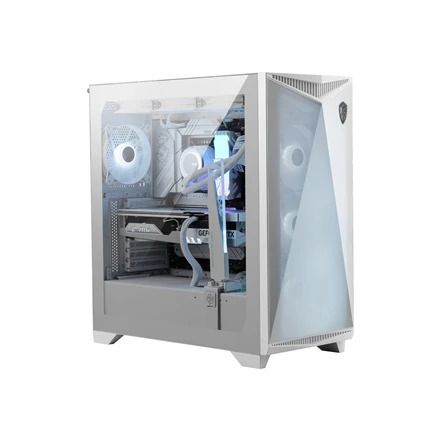 MSI | Kompiuterio korpusas | MPG GUNGNIR 300R AIRFLOW Baltas | Šoninis langas | Baltas | Vidutinio dydžio bokštas | ATX