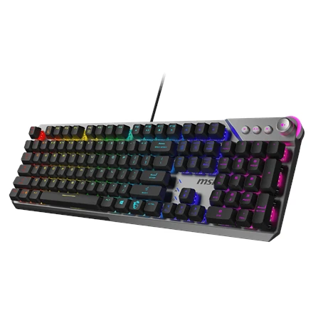MSI STRIKE 600 V2 SILENT | Klaviatūra žaidimams | su laidu | US | Mechaninė - Silent