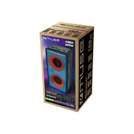 Muse M-1808DJ 150 W nešiojama kolonėlė, Juodas
