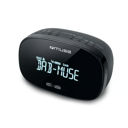 Muse Mūza | DAB+/FM dvigubas žadintuvo radijas | M-150 CDB | Signalizacijos funkcija | AUX in | Juodas