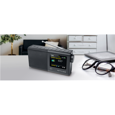 Muse | Portable Radio | M-117 DB | AUX in | Juodas | Portable | FM, DAB/DAB+