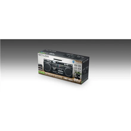 Muzikinis centras Muse | Ghetto Blasters | M-380 GB | AUX in | Bluetooth | Cassette deck | CD grotuvas | Juodas