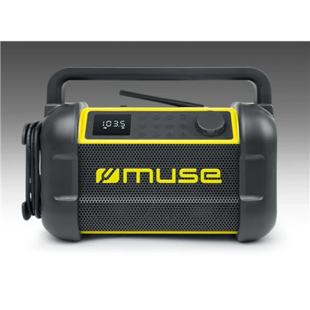 Muse | M-928 BTY | Jobsite Radio speaker | Atsparus vandeniui | Bluetooth | Belaidė jungtis | Portable | NFC features | Juodas/Geltona