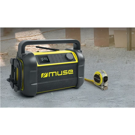 Muse | M-928 BTY | Jobsite Radio speaker | Atsparus vandeniui | Bluetooth | Belaidė jungtis | Portable | NFC features | Juodas/Geltona