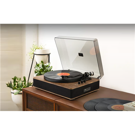 „Muse“ patefonų stereo sistema su „Bluetooth“ išvestimi | MT-107 BTO | 2x5 W | „Bluetooth“ | Juodas/rudas