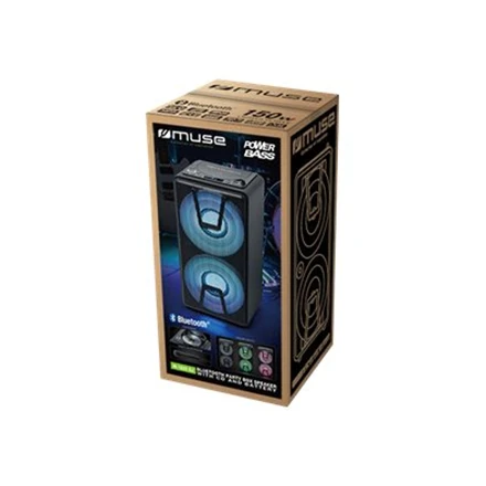 Muse | Party Box Speaker | M-1820 DJ | 150 W | Bluetooth | Belaidė jungtis | Juodas