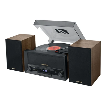 Muse Mūza | Patefono mikrosistema | MT-120MB | Stalčiaus tipo CD durelės | USB prievadas | AUX įėjimas