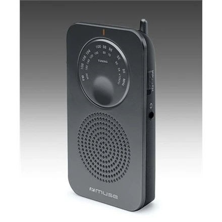 Muse | Pocket radio | M-01 RS | Juodas