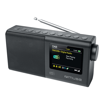Muse | Portable Radio | M-117 DB | AUX in | Juodas | Portable | FM, DAB/DAB+