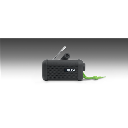 Muse Mūza | Nešiojamas saulės radijo imtuvas su švaistikliu ir žibintuvėliu | MH-08 MB | AUX į | Bluetooth | FM radijas