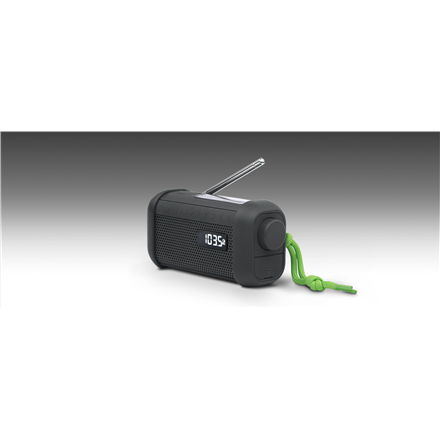 Muse Mūza | Nešiojamas saulės radijo imtuvas su švaistikliu ir žibintuvėliu | MH-08 MB | AUX į | Bluetooth | FM radijas