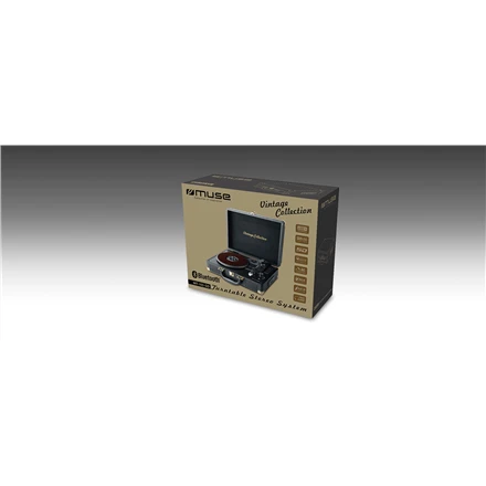 Muse | Turntable Stereo System | MT-103 GD | Juodas | 3 speeds | USB port | AUX in