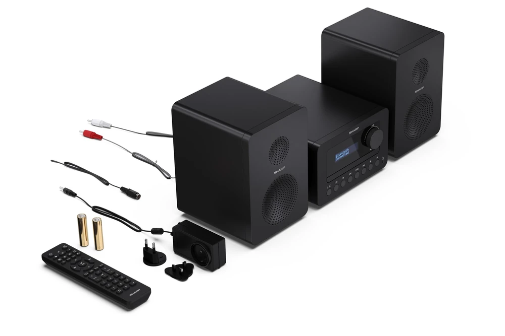 Muzikinis centras Sharp TOKYO DAB+ Hi-Fi Micro System, juodos spalvos - XL-B520D(BK)