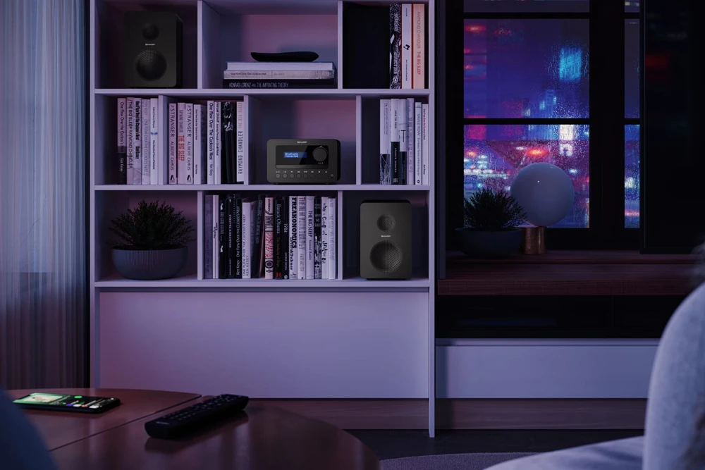 Muzikinis centras Sharp TOKYO DAB+ Hi-Fi Micro System, juodos spalvos - XL-B520D(BK)