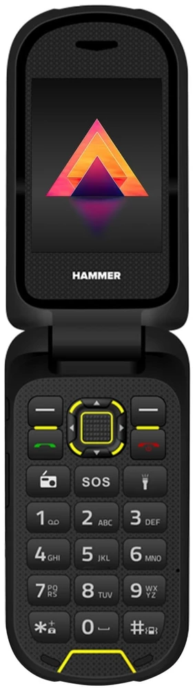 Mobilusis telefonas MyPhone Hammer Bow LTE, 2,4", 4G, 48/128MB, juodas