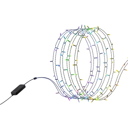 „Nanoleaf|1D Outdoor Holiday String Lights Starter Kit“ 250LED 20m|18 W|RGBW|Wi-Fi, svarbu