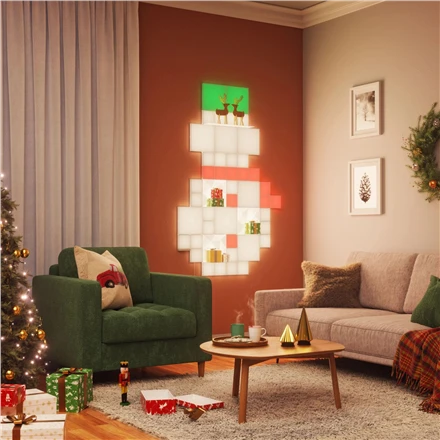 „Nanoleaf Blocks Small Squares“ papildomas rinkinys (4 panelės) | Daugiau nei 16 mln. spalvų