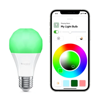 Nanoleaf Essentials Smart A19 lemputė 1100Lm RGBCW 2700K-6500K, 120V-240V, E27, 3 vnt.