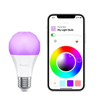 Nanoleaf Essentials Smart A19 lemputė 1100Lm RGBCW 2700K-6500K, 120V-240V, E27, 3 vnt.