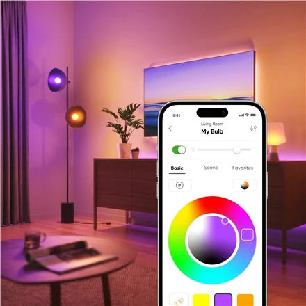 Nanoleaf Essentials Smart A60 lemputė B22 Matter 9W 806Lm RGBCW 2700-6500K, 3vnt pakuotė | Nanolapis | Nanoleaf Essentials Smart A60 lemputė B22 Matter 9W 806Lm RGBCW 2700-6500K, 3vnt pakuotė | B22 | 8,5 W | RGBCW | Bluetooth, siūlai