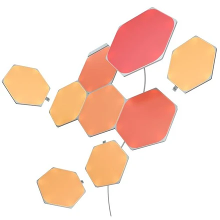 Nanoleaf Nanolapis | Formos šešiakampis - Išplėtimo paketas (3 plokštės) | 16M+ spalvų