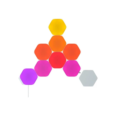 Sieninis šviestuvas Nanoleaf | Shapes Juodas Hexagons Starter Kit (9 panels) | 42 W | WiFi