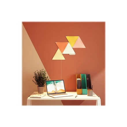 Nanoleaf Nanolapis | Formos trikampių pradinis rinkinys (15 plokščių) | 1,5 W | 16M+ spalvų