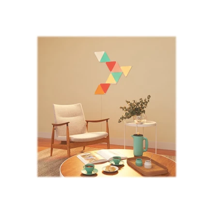 Nanoleaf Nanolapis | Formos trikampių pradinis rinkinys (15 plokščių) | 1,5 W | 16M+ spalvų