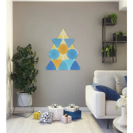 Nanoleaf Nanolapis | Formos trikampių pradinis rinkinys (9 plokštės) | 1 W | 16M+ spalvų