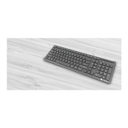 Natec | Klaviatūra | Discus 2 Slim | Standard | su laidu | US | Juodas