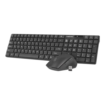 NATEC NZB-1440 Set 2in1 STINGRAY Belaidė klaviatūra ir pelė US išdėstymas